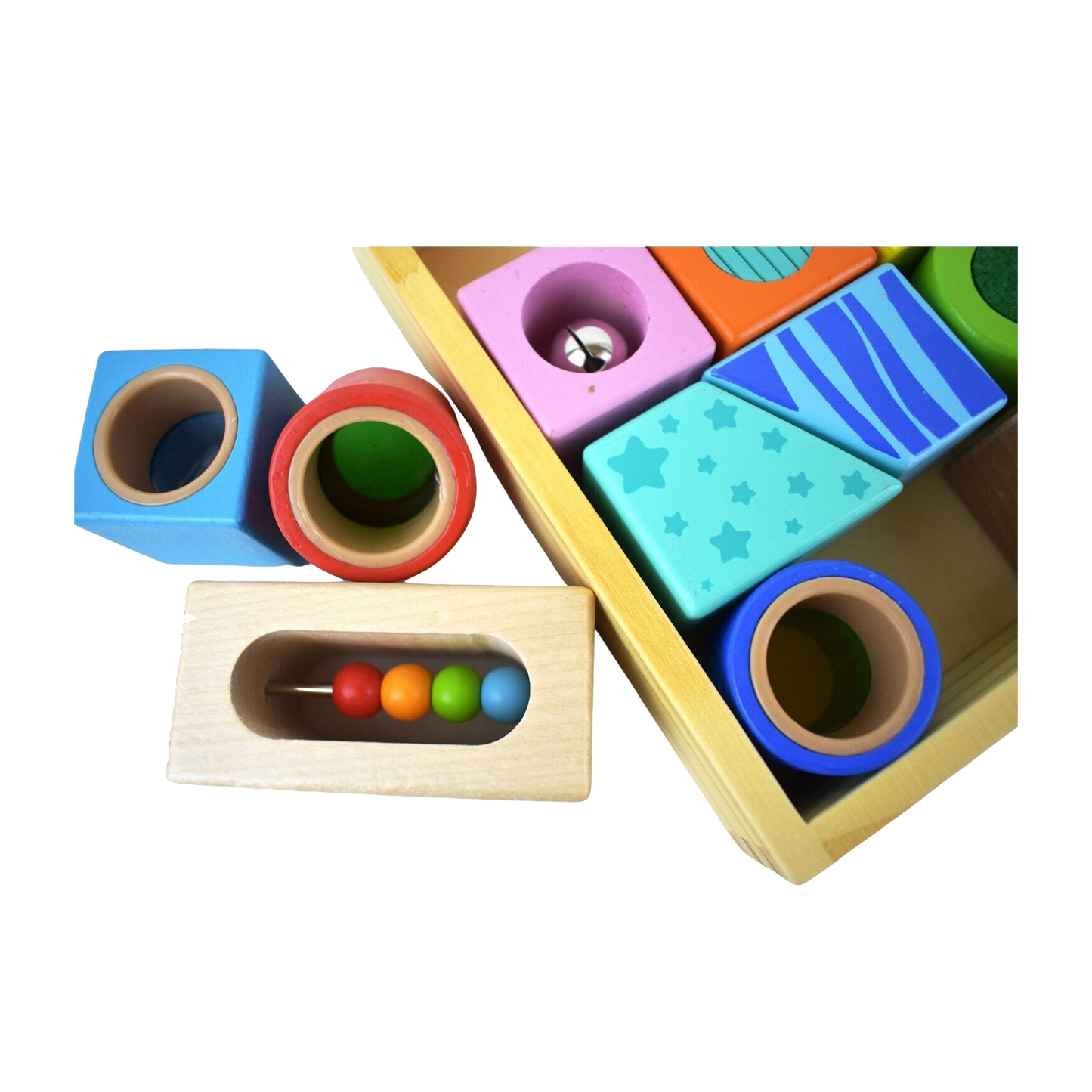 Lulu & Ollie - Wooden Sensory Exploration Blocks