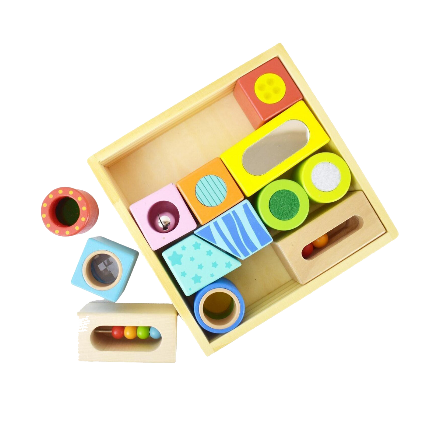 Lulu & Ollie - Wooden Sensory Exploration Blocks