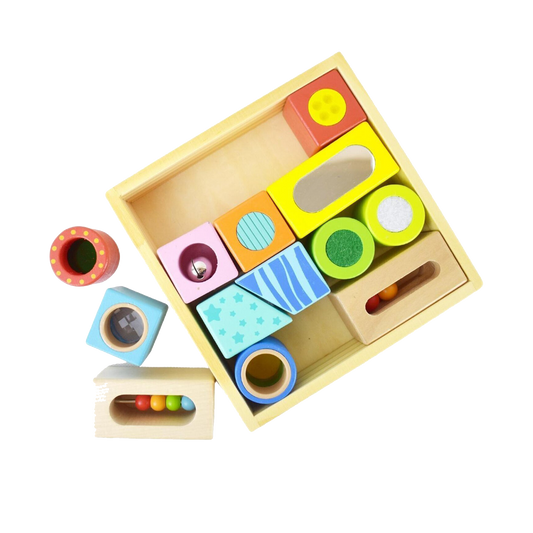 Lulu & Ollie - Wooden Sensory Exploration Blocks