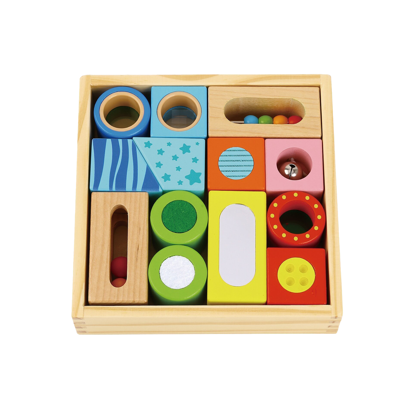 Lulu & Ollie - Wooden Sensory Exploration Blocks