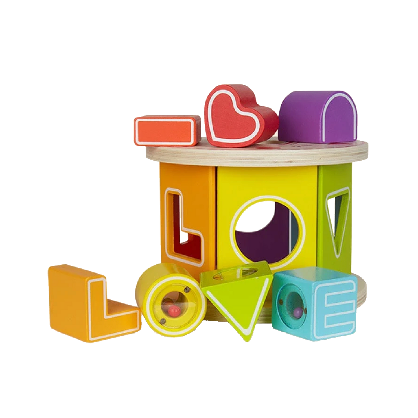 Lulu & Ollie - "I LOVE U" Shape Sorter