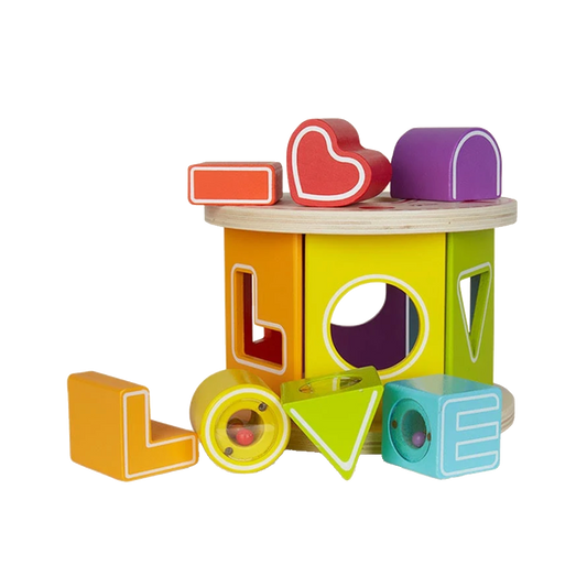 Lulu & Ollie - "I LOVE U" Shape Sorter