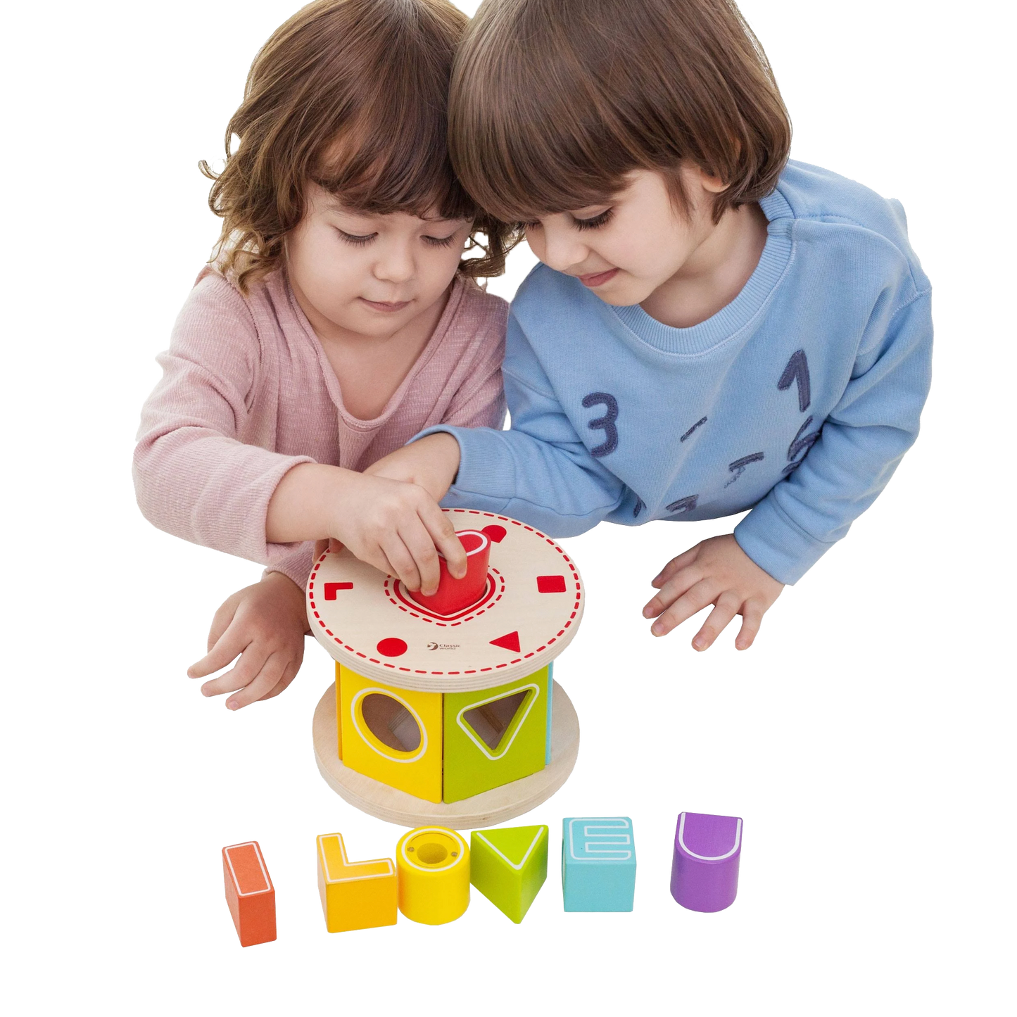 Lulu & Ollie - "I LOVE U" Shape Sorter